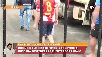 Incendio empresa depimiel la provincia buscará sostener las fuentes de trabajo