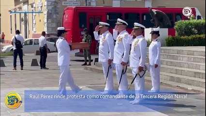 Raúl Pérez rinde protesta como comandante de la Tercera Región Naval