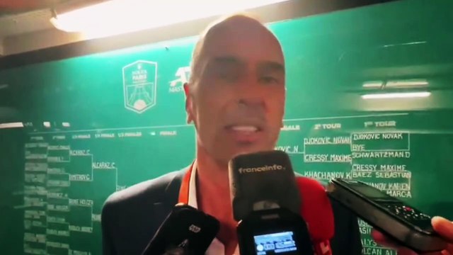 ATP - Rolex Paris Masters 2022 - Cédric Pioline : Holger Rune est la bonne surprise de ce tournoi et il faudra aller le chercher Novak Djokovic