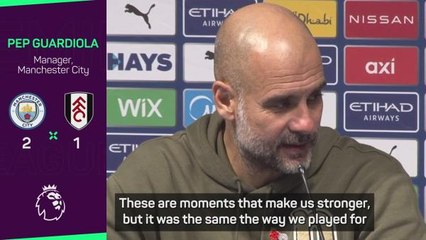 Fulham win 'the moment of my time in Manchester' - Guardiola