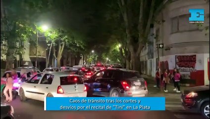 Caos de tránsito tras los cortes y desvíos por el recital de "Tini"