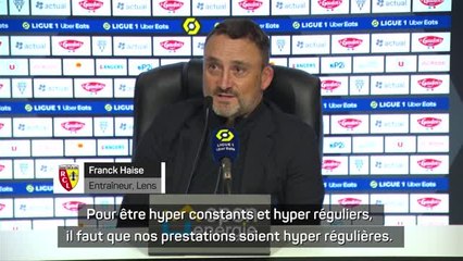 14e j. - Haise : "J'espère qu'on sera haut à la 38e journée"