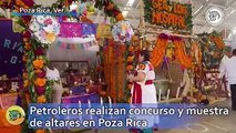Petroleros realizan concurso y muestra de altares en Poza Rica