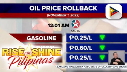 Bawas-presyo sa krudo, epektibo ngayong araw