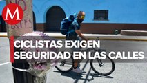 En Tijuana, ciclistas protestan por una movilidad segura