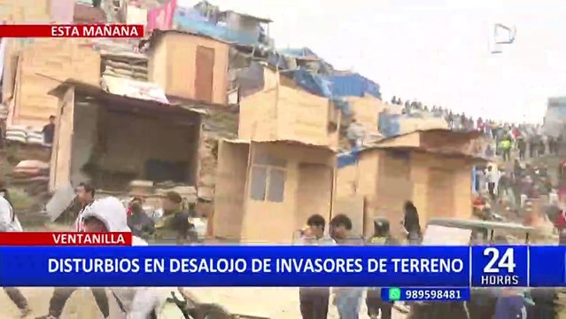 Desalojo en Ventanilla: Invasores aseguran que Jhovinson Vásquez les prometió terrenos
