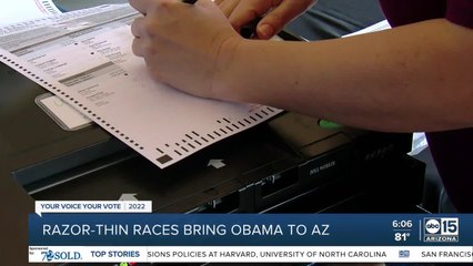 Razor-thin races bring fmr Pres. Obama to the Valley