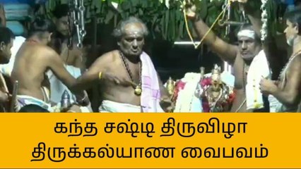 திருச்செந்தூர்: திருக்கல்யாண வைபவம்; திரளான பக்தர்கள் சுவாமி தரிசனம்