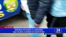 Los Olivos: capturan a delincuentes que huían en mototaxi