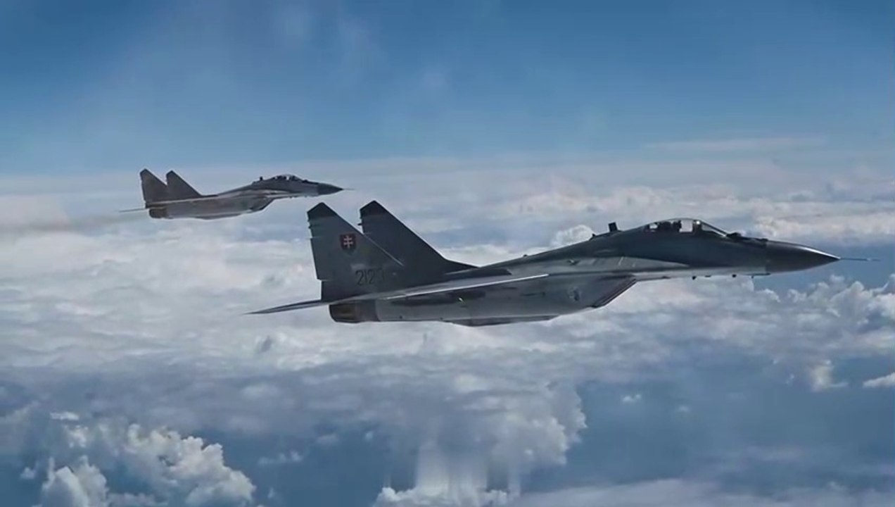 B-52H Stratofortress Flies Over 30 Allied Countries in Allied Sky Escorted by Fighter Aircraft