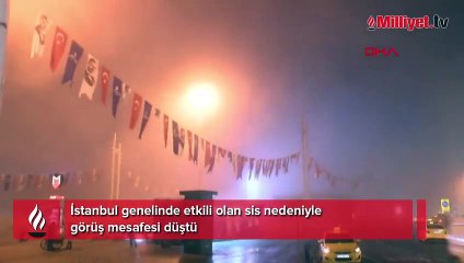 İstanbul güne yoğun sisle başladı