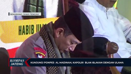 Kunjungi Ponpes Al Madinah Semarang, Kapolri Blak-blakan dengan Ulama