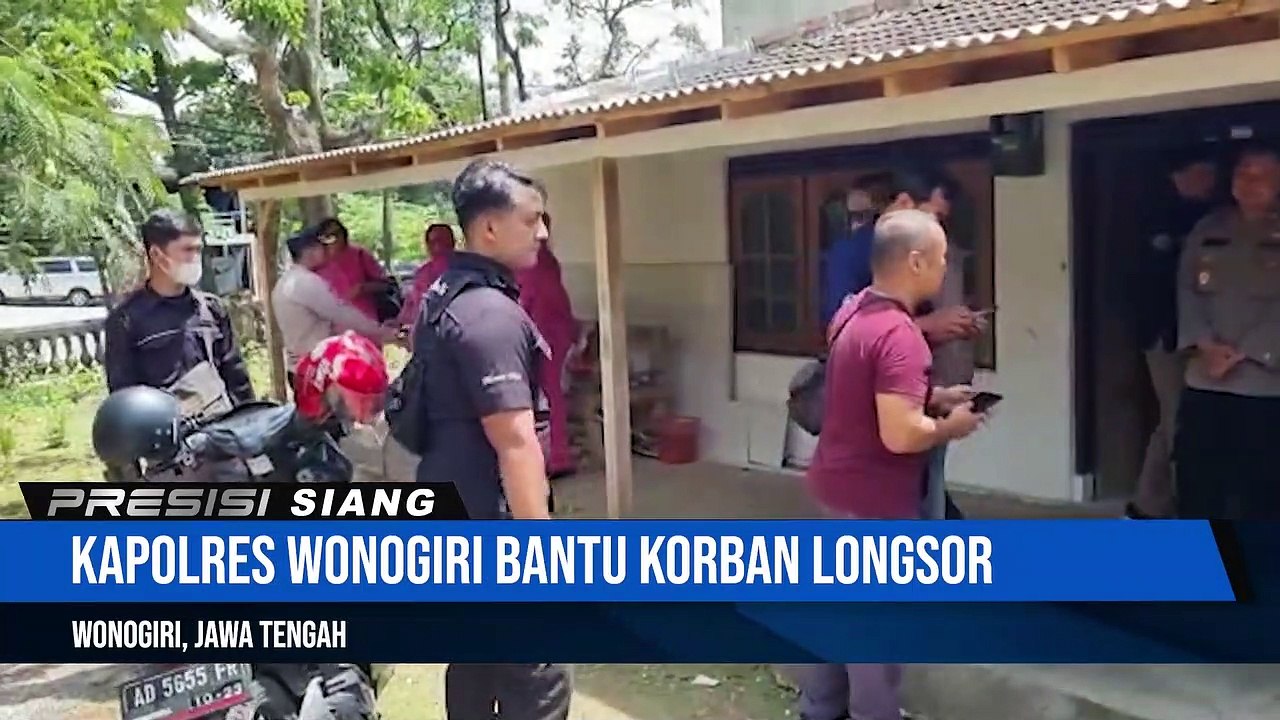 Sambut Hari Jadi Humas 71, Kapolres Wonogiri Bantu Korban Longsor dan Sambangi Warga yang Cacat Lumpuh