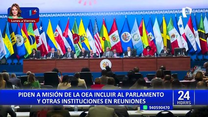 José Williams pide a la OEA incluir al Parlamento en programa de grupo de alto nivel que visitará Perú