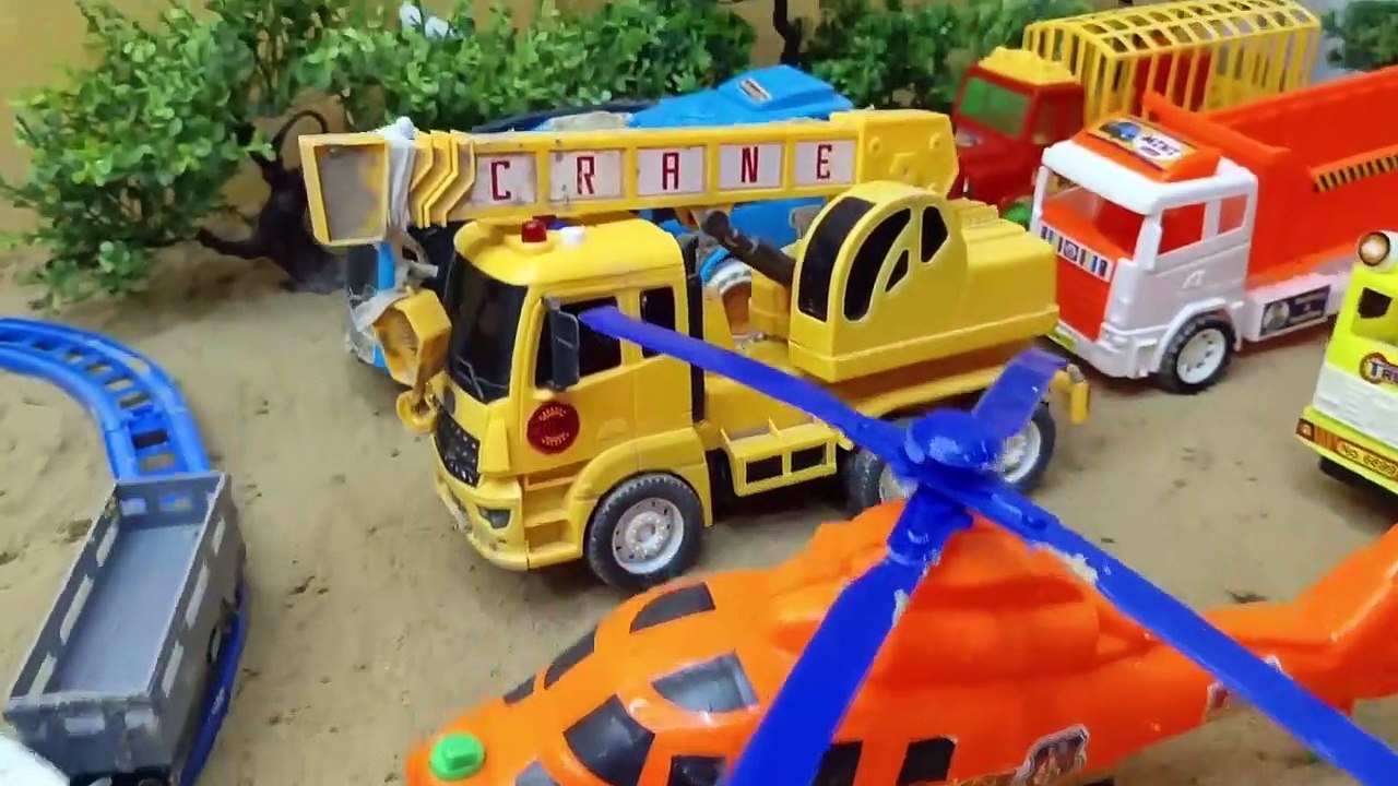 gadi wala cartoon _ toy helicopter ka video _ truck & jcb _ jcb cartoon _ tractor wala cartoon