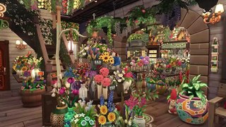 Flower Shop & Cafe | The Sims Stop Motion Build