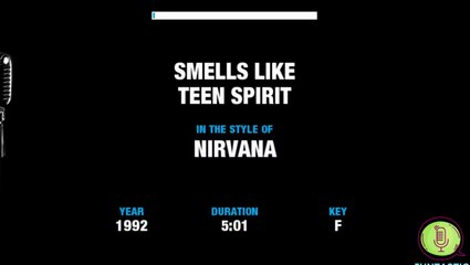 Nirvana - Smells Like Teen Spirit (Karaoke And Lyrics)