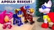 Paw Patrol APOLLO gets rescued by the Toy Mighty Pups Teamwork Story