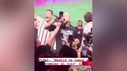 Arturo Vidal coge el micro y suelta este maleducado aviso al Madrid