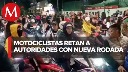 Motociclistas realizan 'Rodada del Terror' en avenida Reforma de CdMx por segunda vez