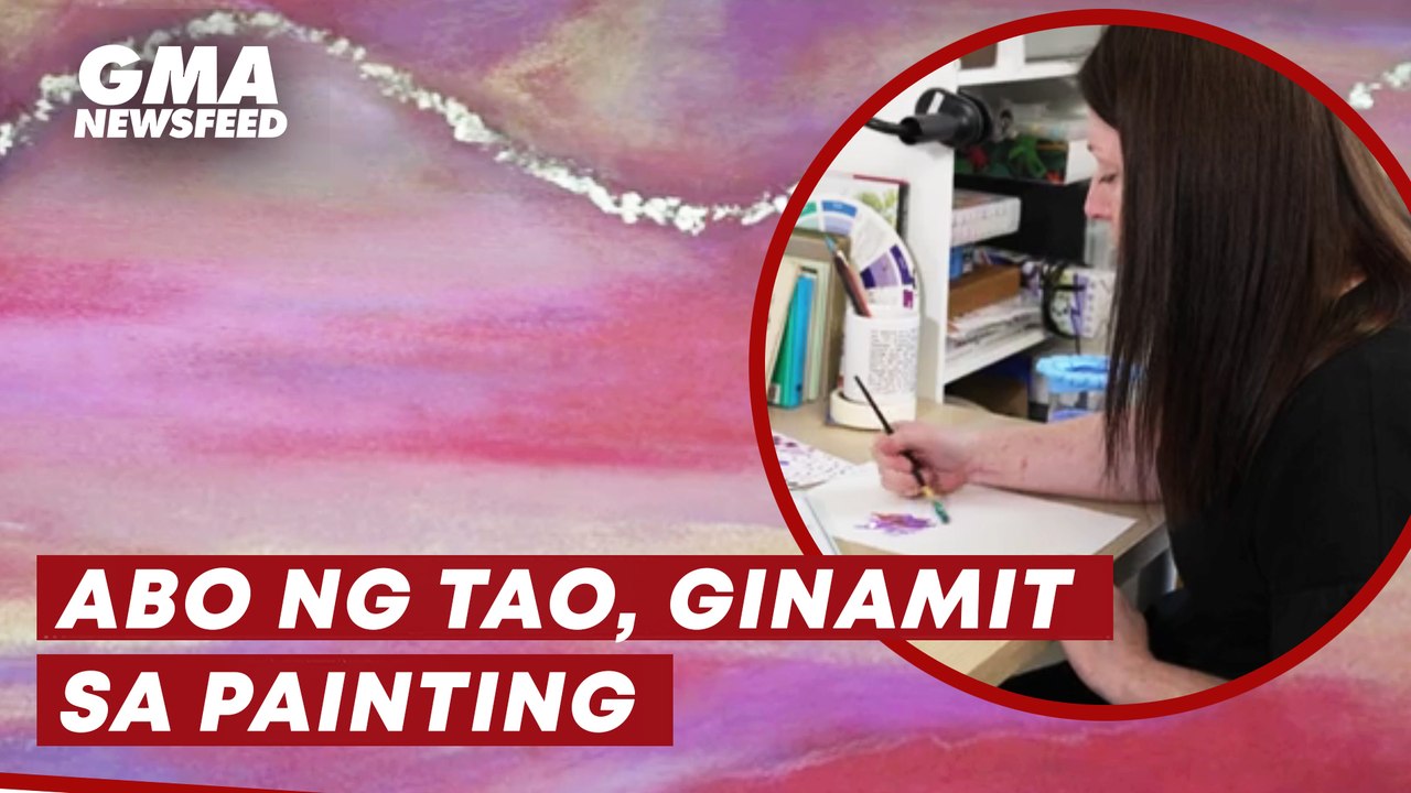 Abo ng tao, ginamit sa painting | GMA News Feed