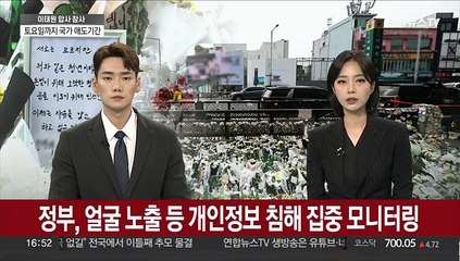 정부, 얼굴 노출 등 개인정보 침해 집중 모니터링