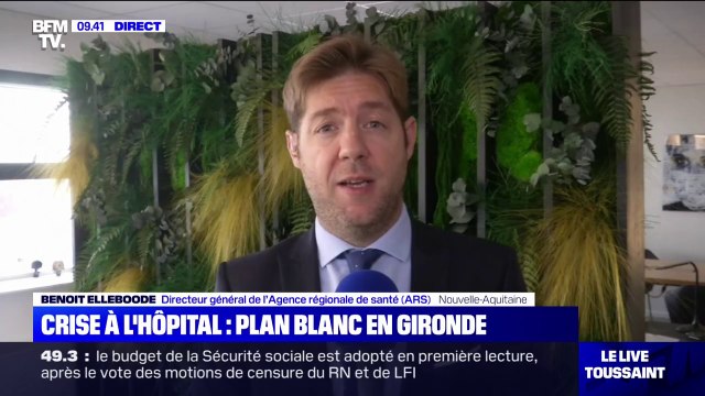 Plan blanc en Gironde: le directeur de l'ARS témoigne de la difficulté de trouver des lits aux urgences