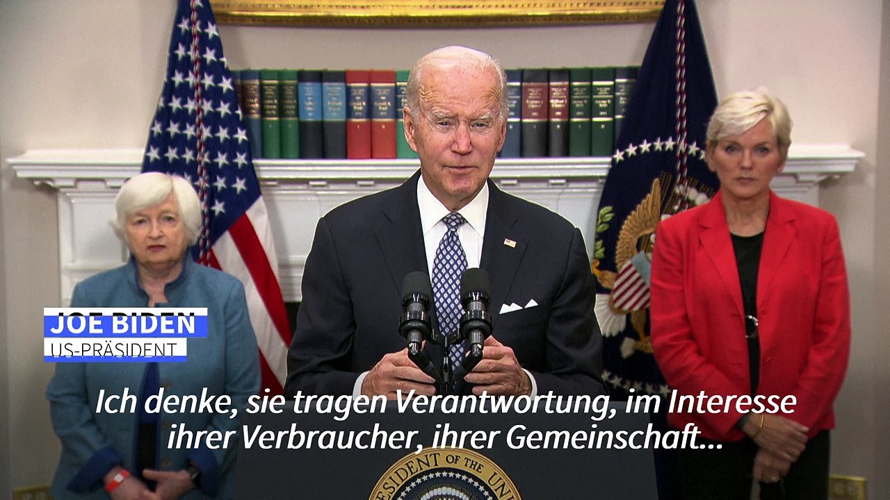 Biden an Ölkonzerne: 'Ihre Profite sind Kriegsgewinne'