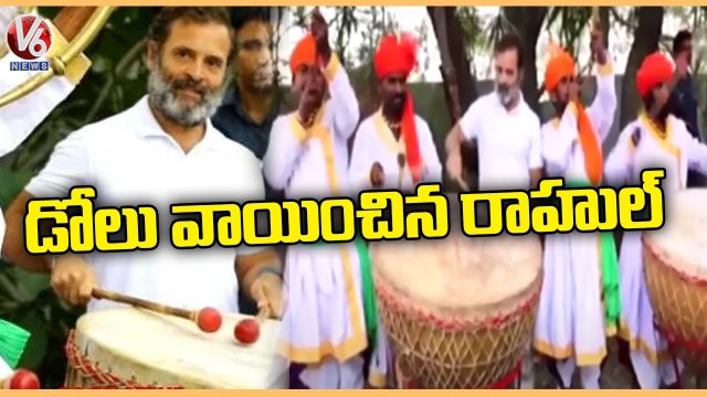 Rahul Gandhi Bharat Jodo Yatra Enters In Hyderabad _ Rahul Gandhi Padayatra | V6 News (1)