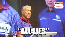 Lies, says Zahid on claims that Umno candidates had to sign support letter