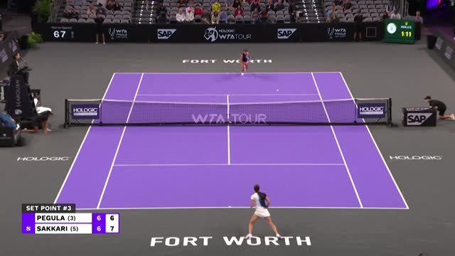 WTA Finals Fort Worth - Sakkari plus forte que Pegula