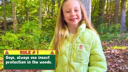 Nastya and the safety rules for kids in the forest