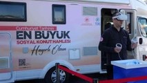 'Cumhuriyet tarihinin en büyük sosyal konut hamlesi projesi' vatandaşlara mobil araçla tanıtıldı