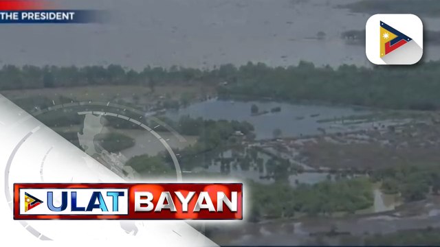 Pangulong Ferdinand R. Marcos Jr. nagsagawa ng aerial survey sa pinsalang iniwan ng Bagyong #PaengPH sa Maguindanao