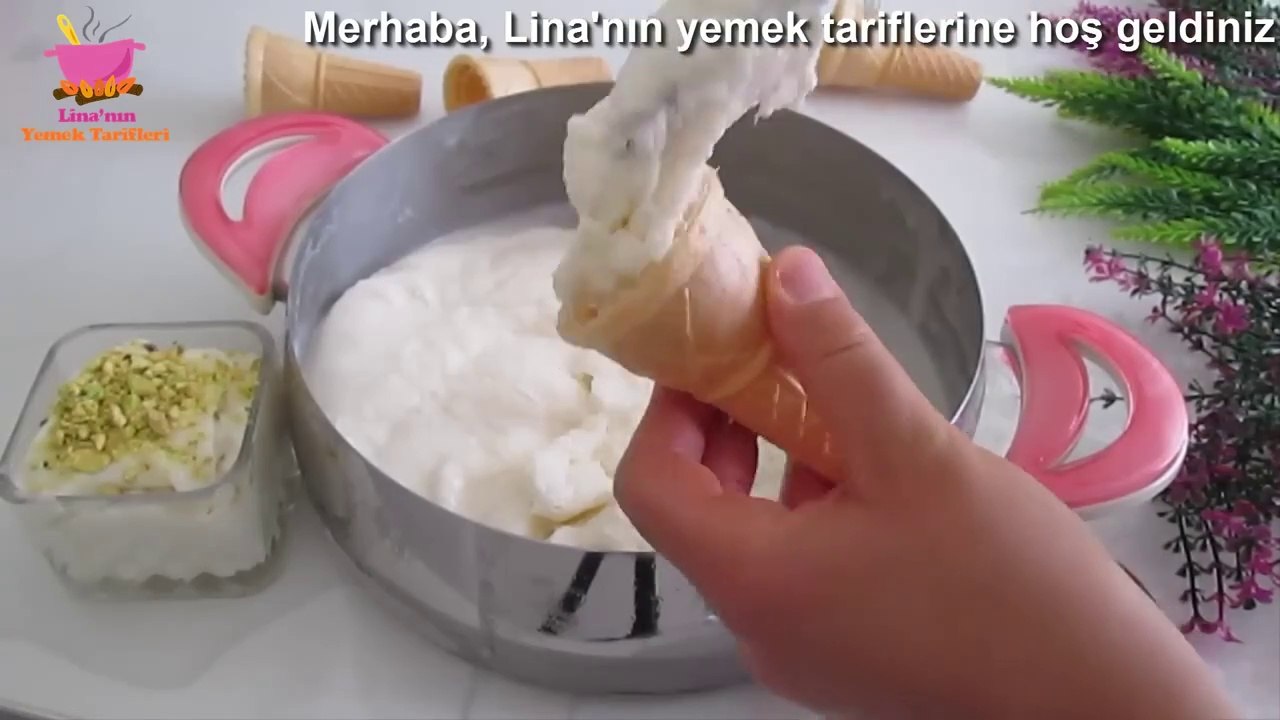 EV Yapımı Gerçek  DONDURMA❗ Sadece 3 malzemeli❗...
