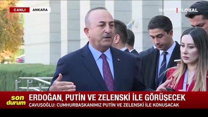 Türkiye'den 'tahıl' diplomasisi! Çavuşoğlu duyurdu: Erdoğan; Putin ve Zelenski ile görüşecek