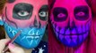 Makeup artist's spine-chilling Skull face paint is a Halloween standout!