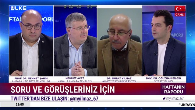 Haftanın Raporu - Doç. Dr. Oğuzhan Bilgin | Mehmet Acet | Prof. Dr. Mehmet Şahin | | 30 Ekim 2022