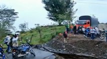 Bloqueos en el departamento de Antioquia por el mal estado de las vías