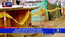 VES: vecinos denuncian que obras inconclusas en la avenida Modelo los perjudica