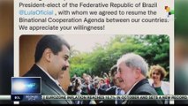 President Nicolas Maduro held telephone conversation with Lula da Silva