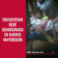 Encuentran bebe abandonada en un barrio de Artemisa en Cuba.