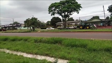 Tải video: Manifestação em Sede Alvorada impede fluxo de veículos na BR-467