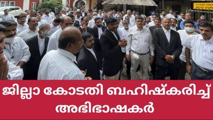 എറണാകുളം: ബാര്‍ അസോസിയേഷൻ ജില്ലാ കോടതി ബഹിഷ്‌കരിച്ചു