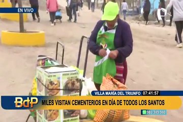 Día de Todos los Santos: Miles visitan el cementerio más grande de Sudamérica ubicado en VMT