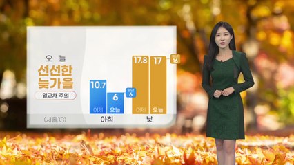 [날씨] 오늘도 완연한 가을...내륙 곳곳 서리 / YTN
