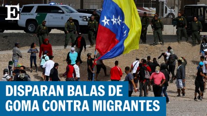 Disparan balas de goma contra migrantes venezolanos
