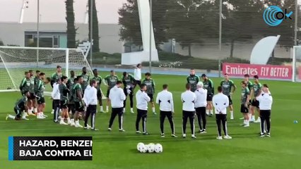 Hazard, Benzema y Tchouaméni no se entrenan y son baja contra el Celtic