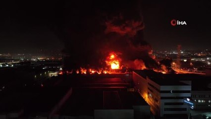 Bursa'da tekstil fabrikasında büyük yangın