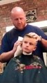 Barber's pretending hire  cut his ear prank - prank revenge